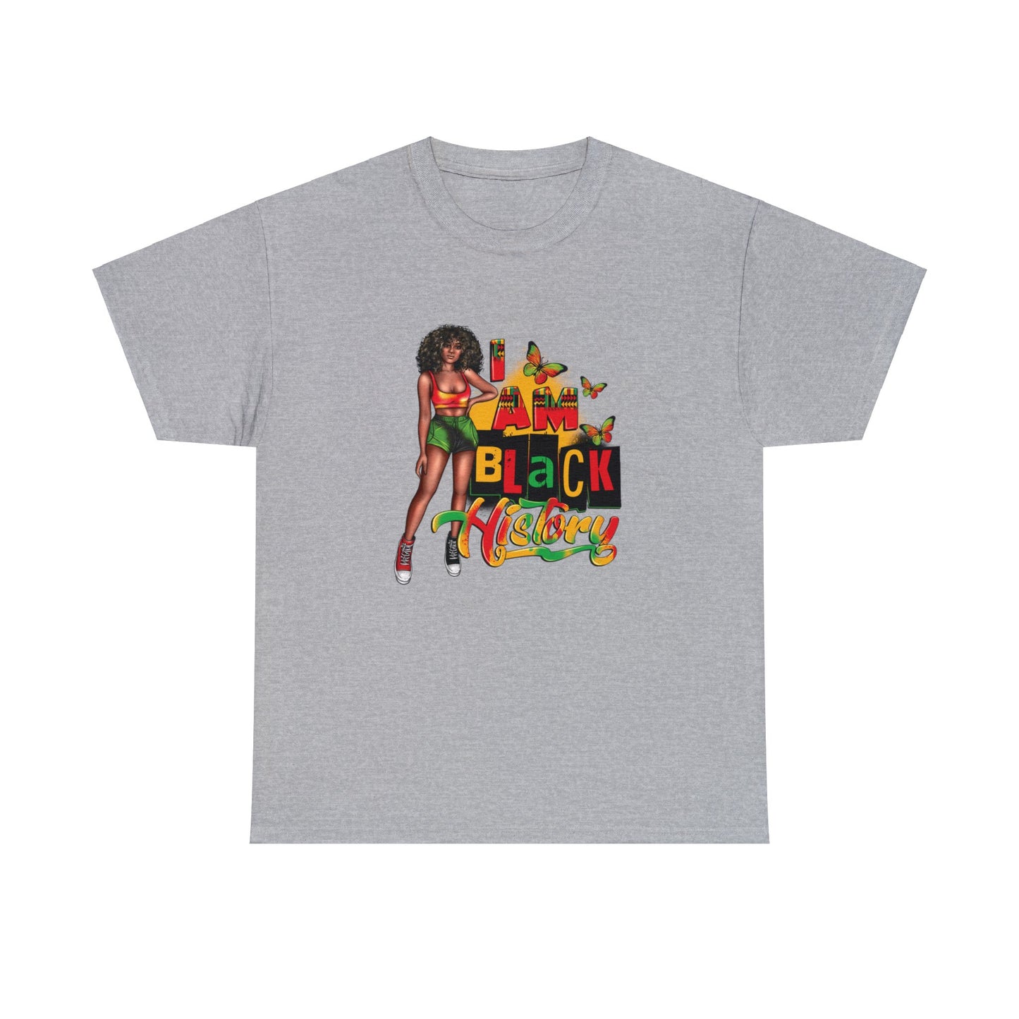 I am Black History Heavy Cotton Tee