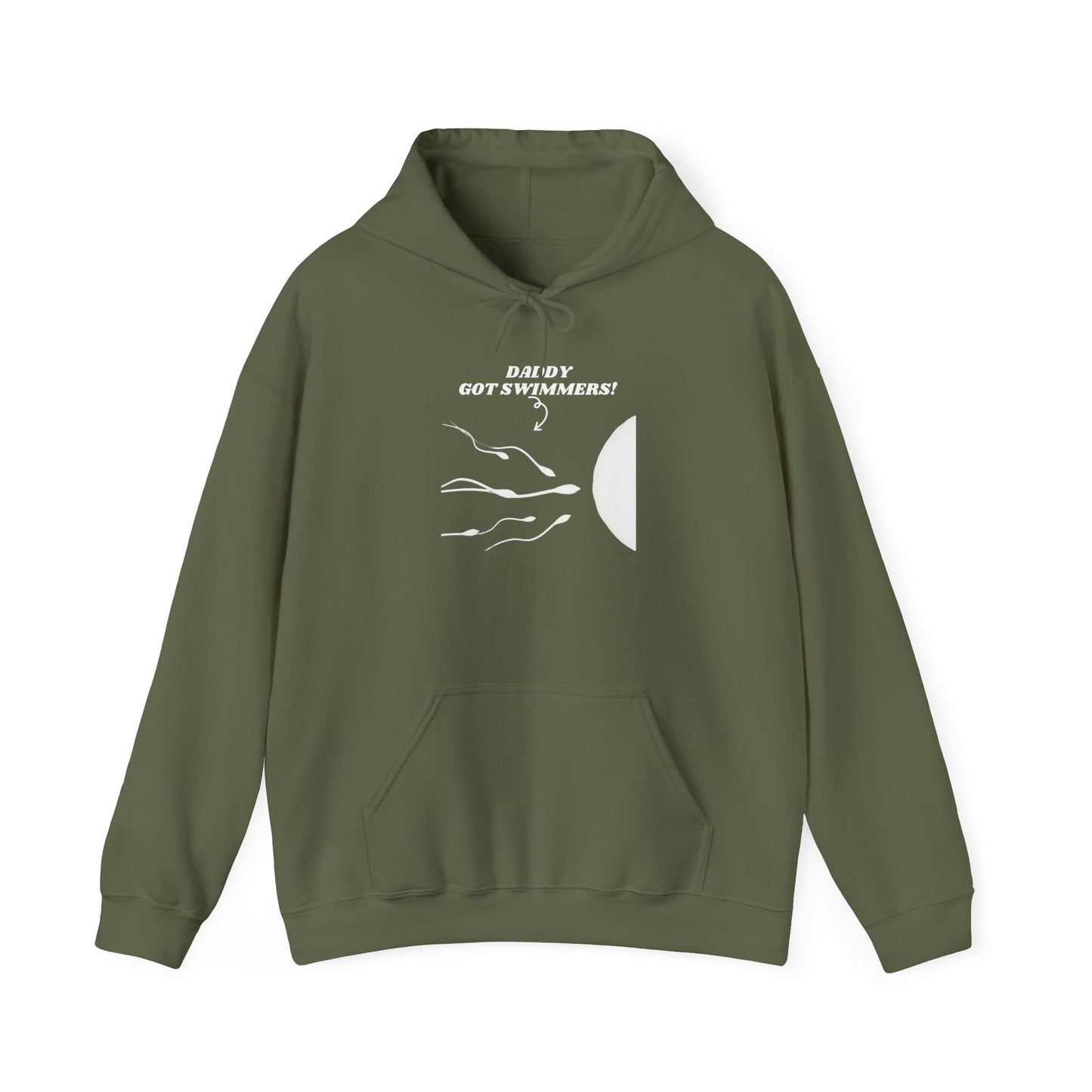 Daddy Got Swimmers?  Heavy Blend™ Hooded Sweatshirt