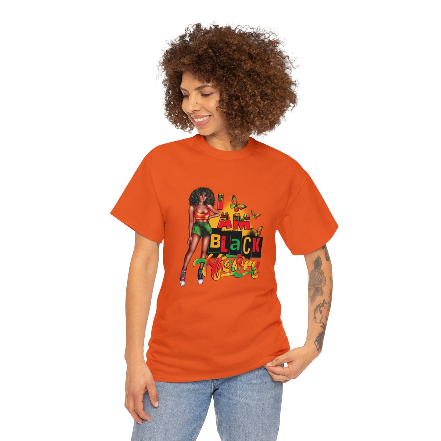 I am Black History Heavy Cotton Tee