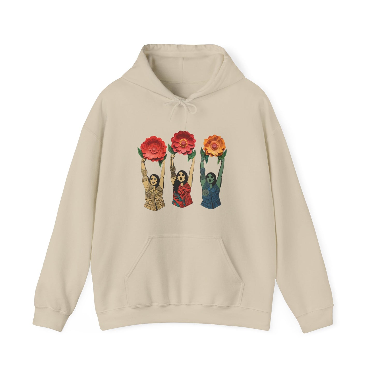 Feminine Florals Women Hooded Sweatshirt