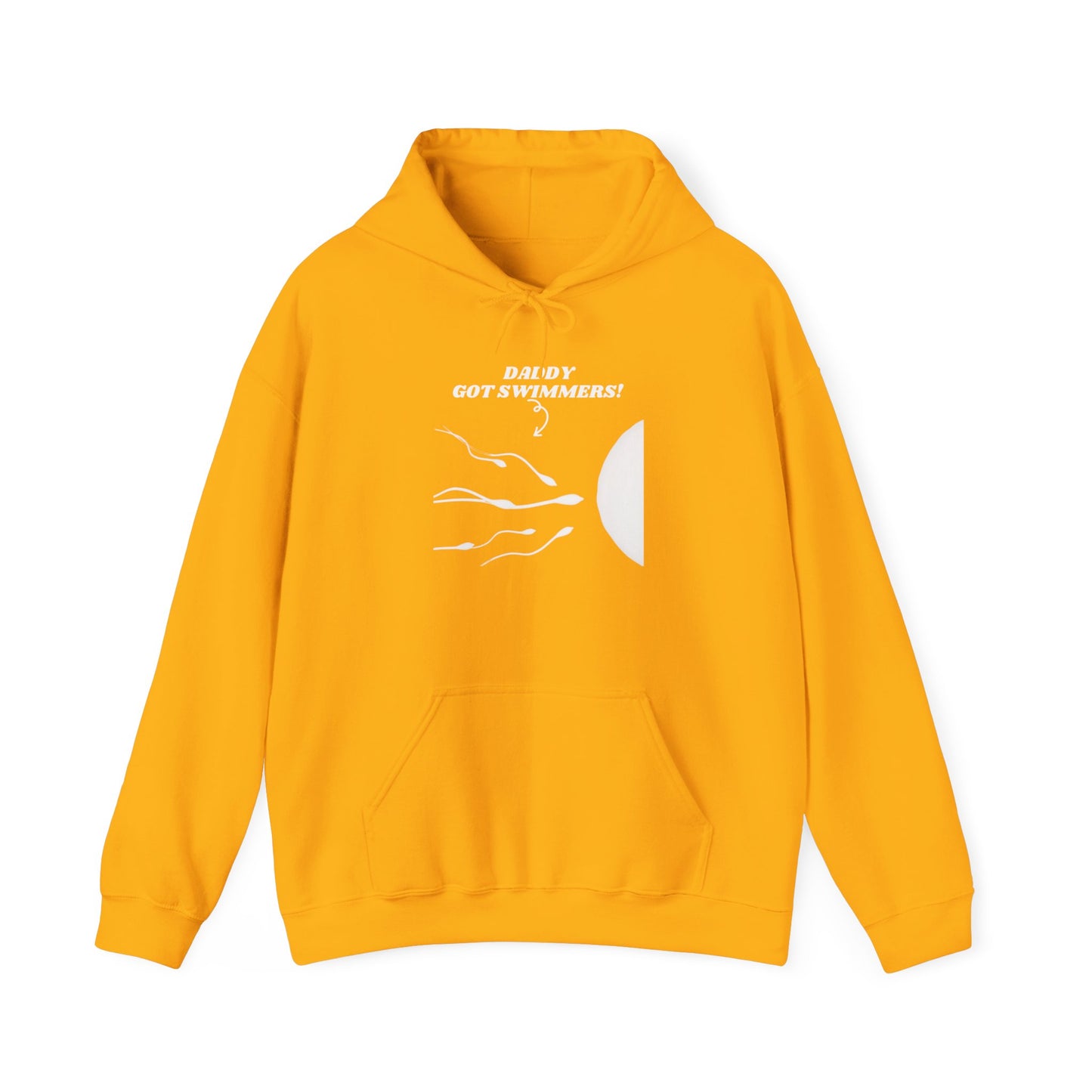 Daddy Got Swimmers?  Heavy Blend™ Hooded Sweatshirt