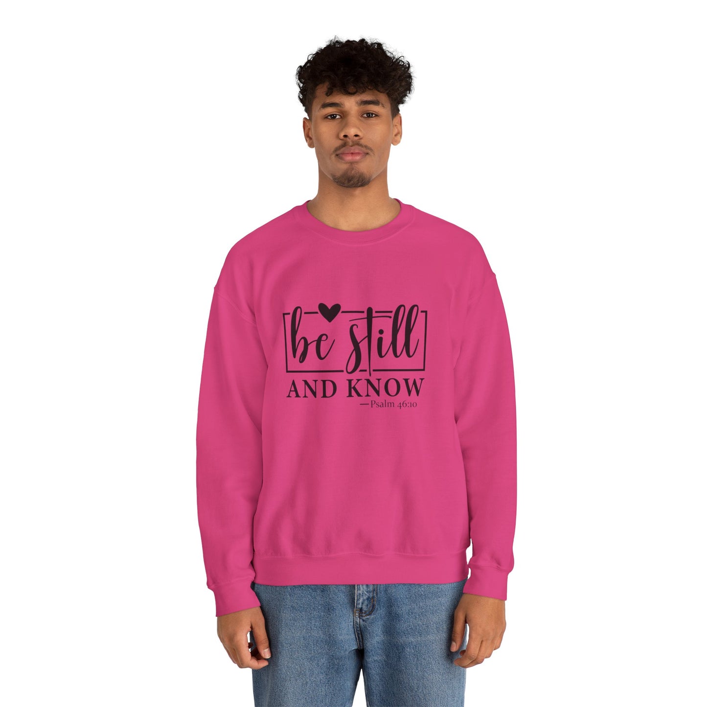 Be Still and Know Heavy Blend™ Crewneck Sweatshirt